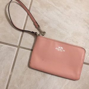 light pink coach wallet